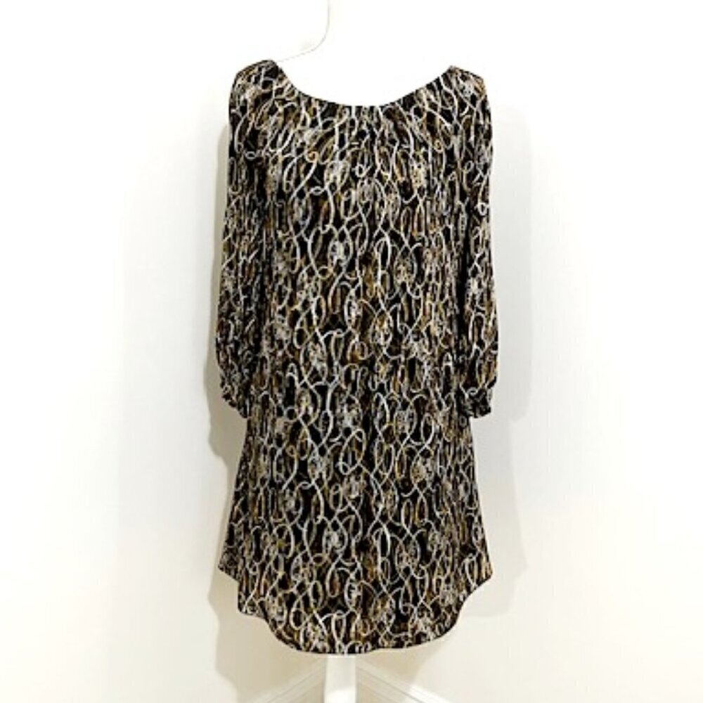 Diane Von Furstenberg DVF Catalina Silk Shift Dress Women's Size 10